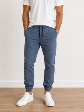 Men's Old Navy Casual Drawstring Jogger Pants - Dusty Blue